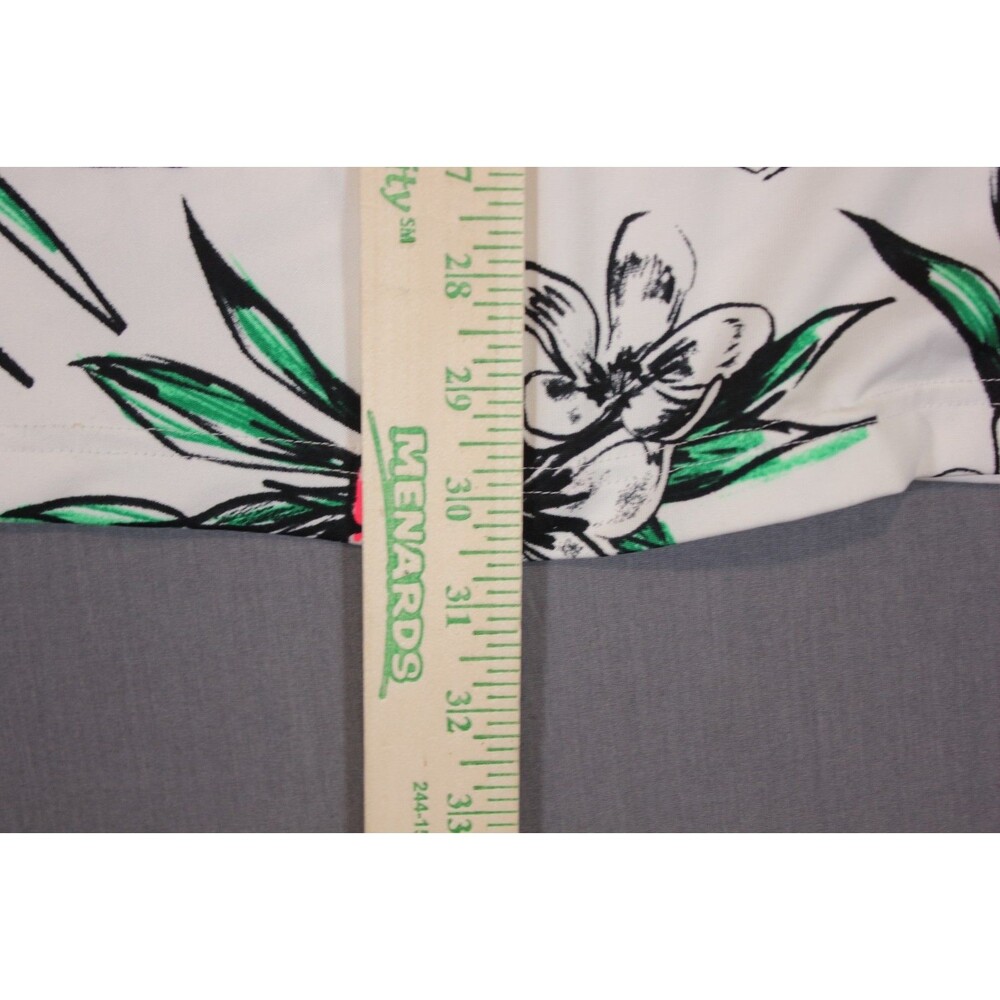 Under Armor The Playoff Polo Shirt Mens 2XL White Floral Golf Stretch Poly Blend - Picture 5 of 9